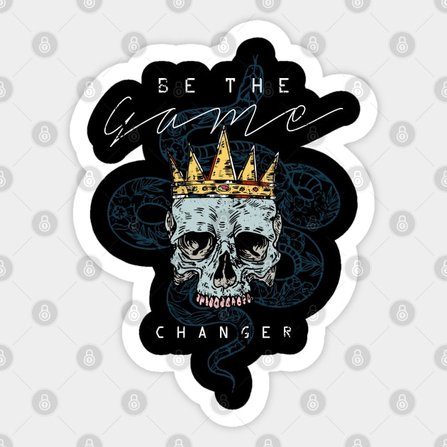 Crown Skull Sticker by TEENIE DESIGN